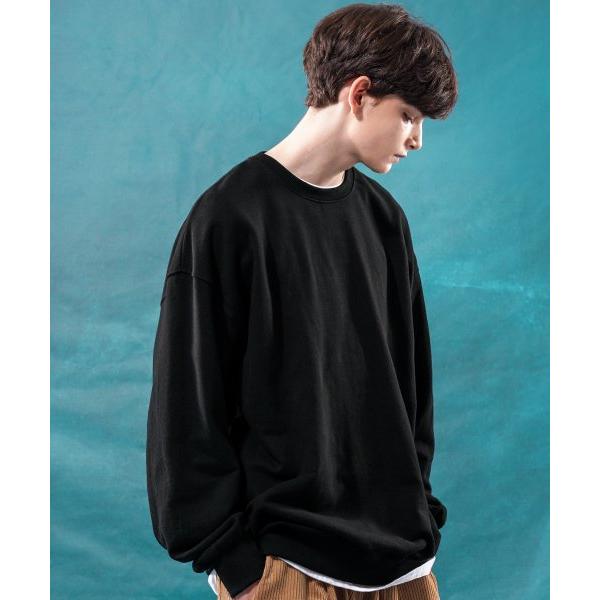 ティーダブリューエヌ(TWN)  Poise Sweat Shirts Black HHMT3425