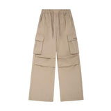 Odd Studio (オッドスタジオ)  Parachute Washed Cotton Wide Cargo Pants - beige