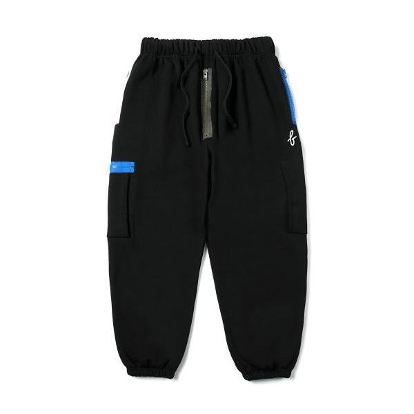 STIGMA(スティグマ)  22 ZIPPER WIDE HEAVY SWEAT JOGGER PANTS BLACK