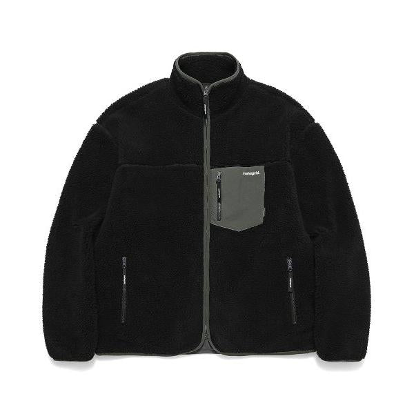 mahagrid (マハグリッド)     SHERPA FLEECE JACKET BLACK(MG2CWMB930A)