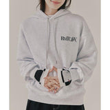 ROMANTIC CROWN(ロマンティック クラウン)      MONOCHROME HOODIE_LIGHT GREY