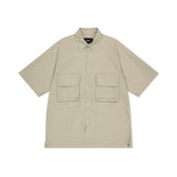 mahagrid (マハグリッド)     UTILITY POCKET SHIRT BEIGE(MG2DMMW340A)