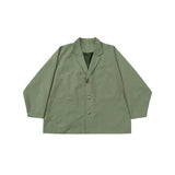 アジョバイアジョ(AJOBYAJO)             Batwing Nylon Oversized Blazer [KHAKI]