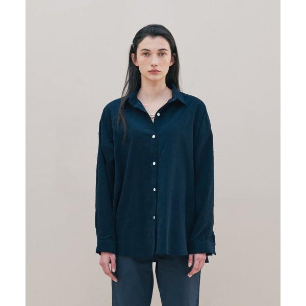 TMO BY 13MONTH（ティーエムオーバイサーティンマンス） CORDUROY SHIRT (NAVY)