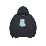 アクメドラビ(acme' de la vi) GRADATION METAL BEAR HOODIE CHARCOAL