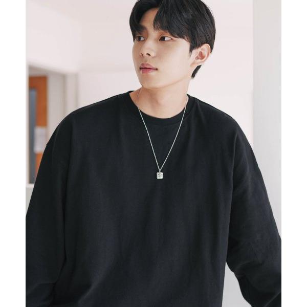 JEMUT (ジェモッ)  With Overfit Long T-shirts Black OYLT2456