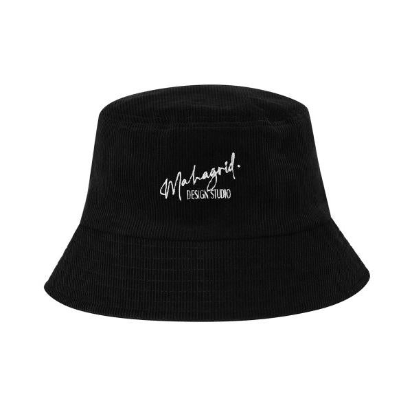 mahagrid (マハグリッド)     SIGNATURE CORDUROY BUCKET HAT BLACK(MG2CFMAB25A)
