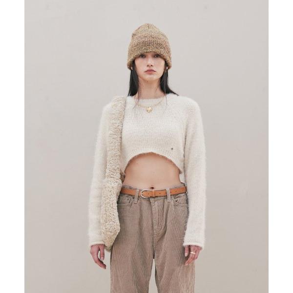 TMO BY 13MONTH（ティーエムオーバイサーティンマンス） CROPPED KNIT SWEATER (IVORY)