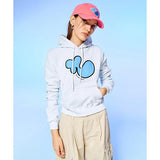 NCOVER（エンカバー）EXPANSION N LOGO CROP HOODIE-WHITE MELANGE