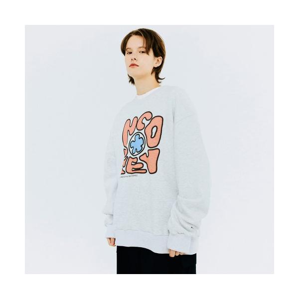 NCOVER（エンカバー） SPREAD NCOVER SWEATSHIRT-WHITE MELANGE