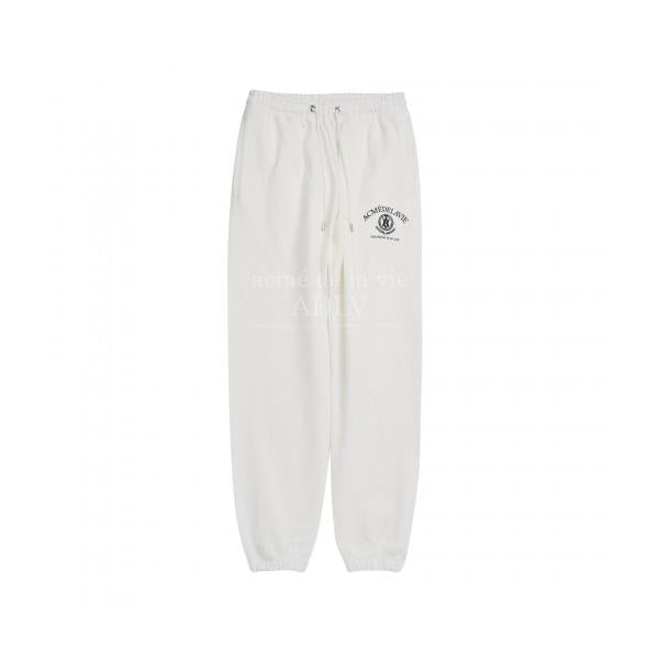アクメドラビ(acme' de la vie)    LAUREL A LOGO EMBLEM BASIC SWEAT PANTS CREAM