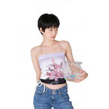 ruru (ルル)  LILY CHAIN HALTER NECK TOP [PURPLE]