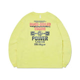 NOMANUAL(ノーマニュアル) H.B.E LONG SLEEVE TEE - LIGHT YELLOW