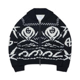 NOMANUAL(ノーマニュアル) NM SKULL WOOL COWICHAN - BLACK