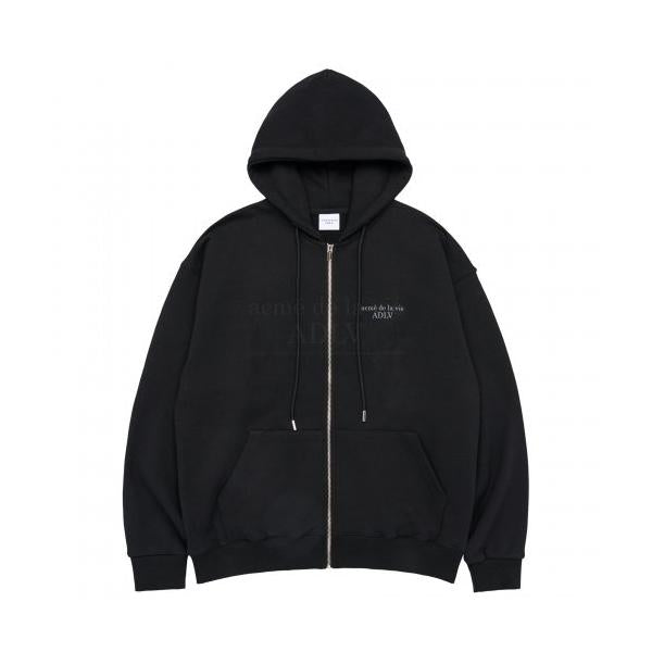 アクメドラビ(acme' de la vi)  BASIC LOGO SEASON2 HOODIE ZIP UP BLACK