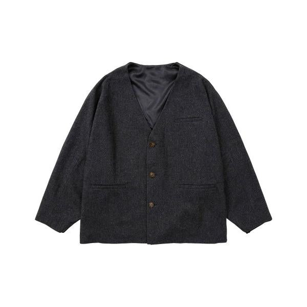 アジョバイアジョ(AJOBYAJO)            Batwing No Collar Wool Blazer [GREY]