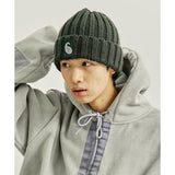 KND(ケイエンド)   YP PAISLEY PATCH KNIT BEANIE DEEP GREEN