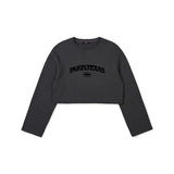 MMIC(エムエムアイシー)   Paris Texas sweatshirt pigment dyed cotton_charcoal