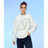 NCOVER（エンカバー）AFTERIMAGE N LOGO SWEATSHIRT-IVORY