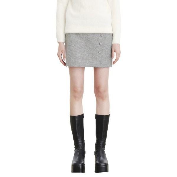 curetty (キュリティー)   C BUTTON POINT SKIRT_GREY