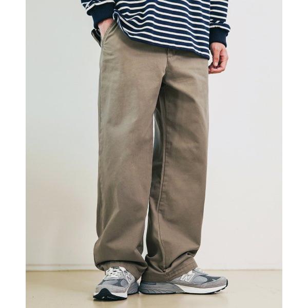 JEMUT (ジェモッ)  River Wide Cotton Pants Mochabeige SOLP2446