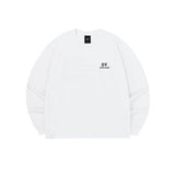 オーワイ(OY) 		TYPOGRAPHIC LOGO LONG SLEEVE-WHITE