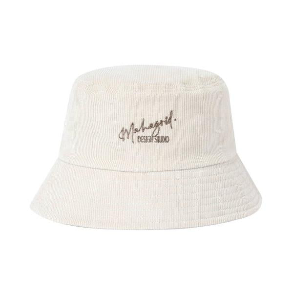 mahagrid (マハグリッド)     SIGNATURE CORDUROY BUCKET HAT IVORY(MG2CFMAB25A)