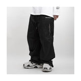 ブラックブロンド(BLACKBLOND) BBD Hidden Guts Logo Wide Cargo Pants (Black)