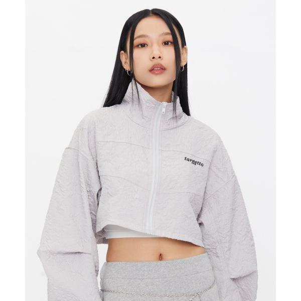 TARGETTO(ターゲット)     CONVEX BOLERO ZIP UP JACKET_LIGHT GREY