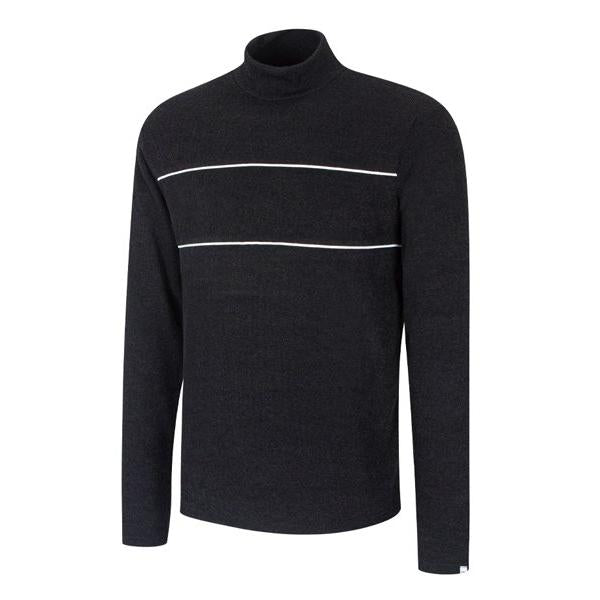 イーエスシースタジオ(ESC STUDIO) knit half neck polo (black