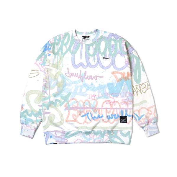 STIGMA(スティグマ)  22 PAINTING OVERSIZED HEAVY SWEAT CREWNECK MULTI