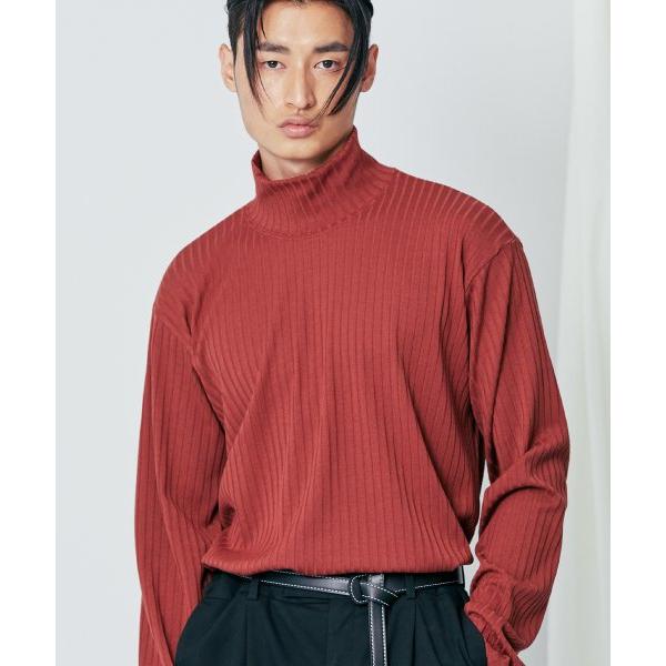 SSY(エスエスワイ) harris silky turtle neck long sleeve burgandy