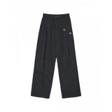 NOMANUAL(ノーマニュアル)    TWO TUCK NYLON PANTS - BLACK