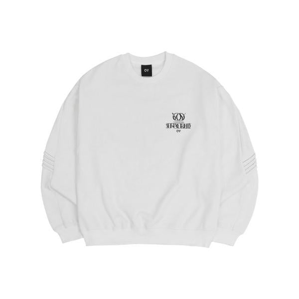 オーワイ(OY) 		OVERLAY LOGO EMBOSS STITCH MTM-WHITE