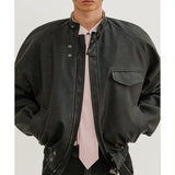 イーエスシースタジオ(ESC STUDIO) (2温水キルティング)08 leather biker jacket(black)
