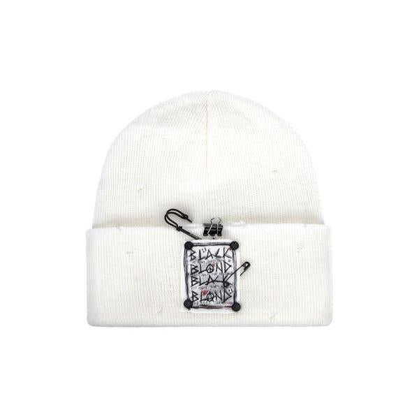 ブラックブロンド(BLACKBLOND)  BBD Disorder Patch Beanie (White)