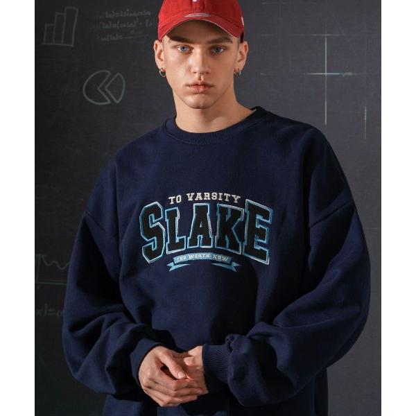 ティーダブリューエヌ(TWN)  Slake Sweat Shirts Navy HHMT3469