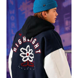 ティーダブリューエヌ(TWN) Highlight Varsity Jacket Navy STOT3525