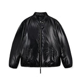 mahagrid (マハグリッド) GLOSSY SHORT DOWN PUFFER BLACK(MG2DWMB903A)