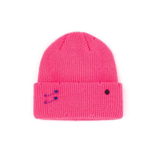 ブラックブロンド(BLACKBLOND)  BBD Ripped Custom Long Beanie (Pink)