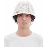 ARCHIVE BOLD (アーカイブボールド)　RED MOSS PATCHED BUCKET HAT (WHITE)