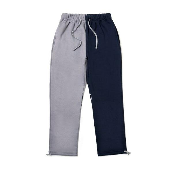 STIGMA(スティグマ)  22 HALF COLOR HEAVY SWEAT JOGGER PANTS NAVY GREY