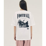 ボーンチャンプス(BORN CHAMPS)   RUGBY BALL LOGO TEE B23ST13WH