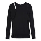 MMIC(エムエムアイシー)   (Women) Scarlet Long Sleeve Viscose Creora_Black