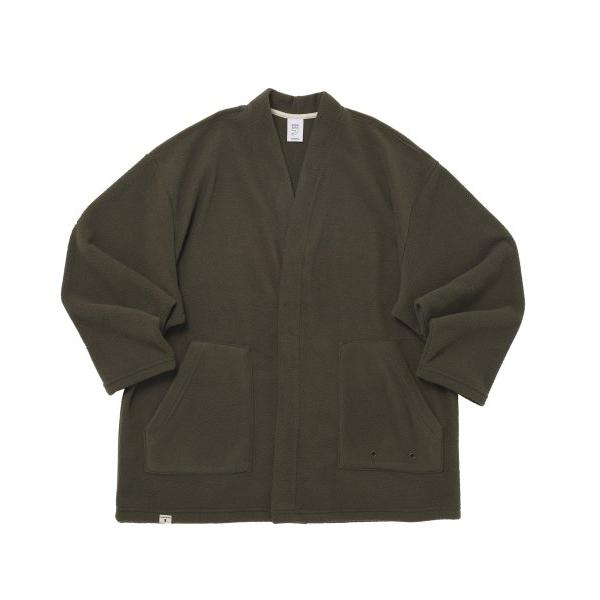 A NOTHING (エーナッシング)  WARM-FLEECE HERITAGE CARDIGAN (Khaki)
