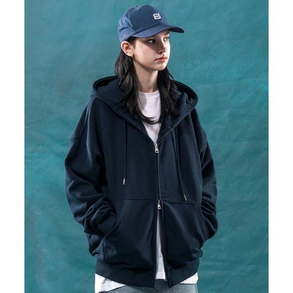 ティーダブリューエヌ(TWN)  Stance Overfit Hoodie Zip-up Navy JEHD3419