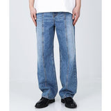 KND(ケイエンド)   RELAXED FIT FRONT SEAM WASHED DENIM