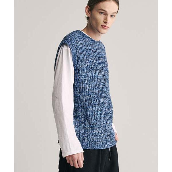シディスコンマ(SHETHISCOMMA)  BOKASI KNIT VEST