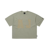 アジョバイアジョ(AJOBYAJO) [PBA] AJ Nylon Applique T-shirt [LIGHT GREY]