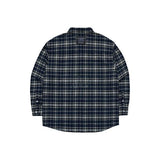 アクメドラビ(acme' de la vi) OVERSIZE CHECKED SHIRT NAVY